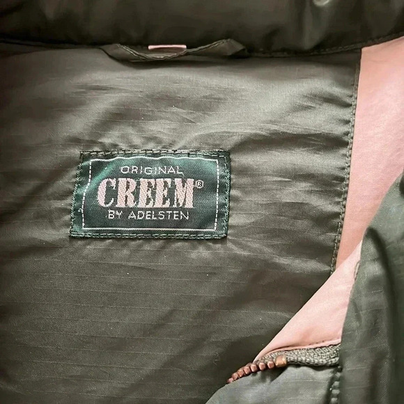 COPY - [XL]Vintage The Original Creem By Adelsten  Green Puffer Vest - Picture 2 of 8